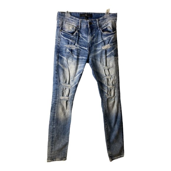 Jordan Craig Mens SEAN Jeans Legacy Edition Distressed Denim Size 32/32 - Picture 6 of 7